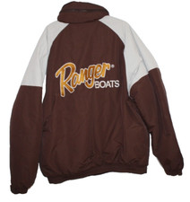 Jaqueta casaco vintage Ranger Boats 3XL RARA marrom dourado capuz, usado comprar usado  Enviando para Brazil