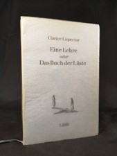 Eine Lehre oder Das Buch der Lüste. Lispector, Clarice und Christiane Schrübbers comprar usado  Enviando para Brazil