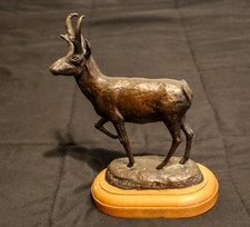 Bronze antelope signed for sale  Dallas
