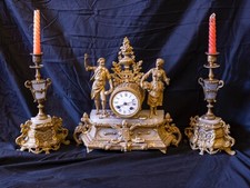 French garniture clock for sale  SUNDERLAND