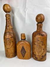 Vintage leather covered for sale  LAUNCESTON