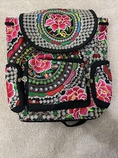 Embroidered backpack floral for sale  Ocala