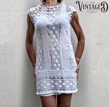 White Lace Short Dress | Pre-Owned na sprzedaż  PL