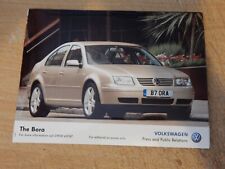 Usado, Foto de imprensa GENUÍNA VOLKSWAGEN UK - VW BORA outubro de 2002 comprar usado  Enviando para Brazil