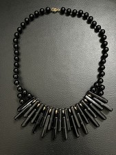 Halskette schwarz modeschmuck gebraucht kaufen  Maßweiler