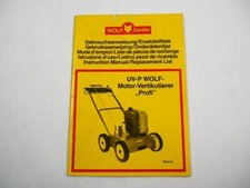Wolf motor scarifier d'occasion  Expédié en Belgium