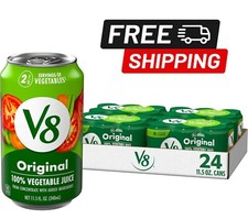 Suco de vegetais V8 original 100%, lata de 11,5 fl oz (pacote com 24), usado comprar usado  Enviando para Brazil