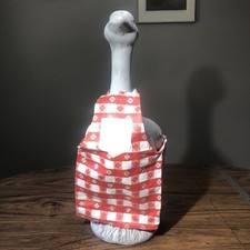 Avental vintage para churrasco de vinil feito à mão roupas de concreto ganso varanda, usado comprar usado  Enviando para Brazil