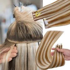 Fita reta virgem em extensões de cabelo cabelo humano extensão de trama de pele invisível comprar usado  Enviando para Brazil