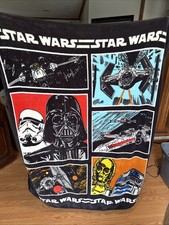 Cobertor de lã Star Wars 42" x 64" Darth Vader C3PO R2D2 Lucas Films comprar usado  Enviando para Brazil
