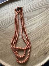 Korallenkette vintage retro gebraucht kaufen  Hamburg