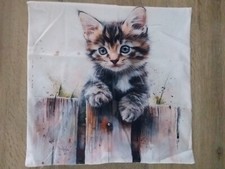 Kissenbezug kissenhülle katze gebraucht kaufen  Kröpelin