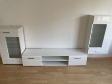 Wohnwand weiß hochglanz gebraucht kaufen  Aalen