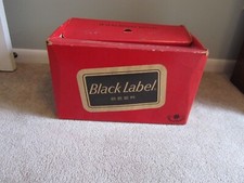 Cerveja Carling Black Label Vintage 1973 ~ Caixa de cerveja de papelão revestida de plástico rara comprar usado  Enviando para Brazil