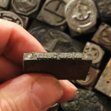 Letterpress printing block for sale  LONDON