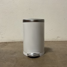simplehuman 10L/2.3 Gal lata de lixo pequena semi-redonda para banheiro branca CW1867 comprar usado  Enviando para Brazil