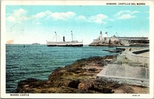 Charutos genuínos cartão postal Cuba Havana Morro Castle navio cancelamento comprar usado  Enviando para Brazil