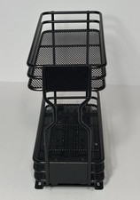 Organizador de rack de especiarias preto de 2 camadas deslizante resistente 10"Dx4.5"Wx8.75"H comprar usado  Enviando para Brazil