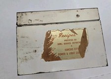 Vintage antique recipes for sale  Raymore