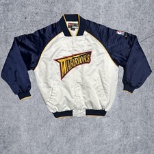 Jaqueta masculina vintage Nike Golden State Warriors NBA cetim bombardeiro branca GG comprar usado  Enviando para Brazil
