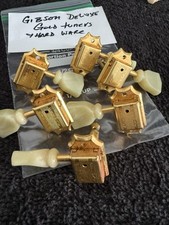 Sintonizadores y herrajes Gibson Double Line Gold segunda mano  Embacar hacia Mexico