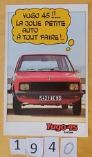 Zastava yugo prospectus d'occasion  Meyzieu