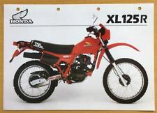Folheto de especificações de vendas de motocicletas Honda XL125R 1983 comprar usado  Enviando para Brazil