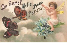 Carte gaufrée clapsaddle d'occasion  France