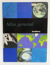 Atlas General Santillana Spanish Hardcover Book 1995 segunda mano  Embacar hacia Argentina