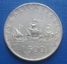 Repubblica italiana 500 usato  Roccabianca