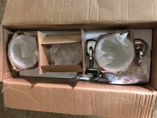Usado, Vaidade Kichler Farum 26 polegadas 3 luzes com vidro opala cromado comprar usado  Enviando para Brazil