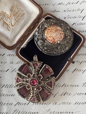 Lindo pingente e broche celta escocês vintage dos anos 1960 assinado milagre comprar usado  Enviando para Brazil