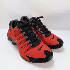 Usado, Tênis de corrida Nike Shox NZ masculino tamanho 10.5 vermelho universitário preto 378341-620 comprar usado  Enviando para Brazil