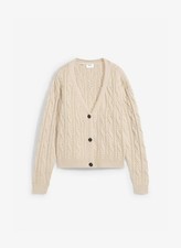 Strickjacke zopfmuster steingr gebraucht kaufen  Deutschland
