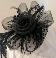 Ladies black fascinator for sale  Rexburg