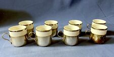 Conjunto de 8 pratos de espresso Cristofoli Prata Demitasse prata? Com porcelana Pozzani comprar usado  Enviando para Brazil