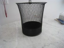 Cesta de lixo vintage industrial fio e aço Nemco lixo papel lata 14" comprar usado  Enviando para Brazil