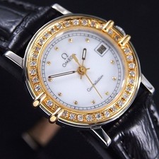 Usado, RELÓGIO FEMININO VINTAGE OMEGA CONSTELLATION QUARTZO DIAMANTE CONFIGURAÇÃO MOSTRADOR BRANCO DATA comprar usado  Enviando para Brazil