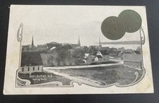 CARTÃO POSTAL MOEDA 1904 Nova Escócia NS Canadá 🔥 Shelburne Town moeda de 1 centavo comprar usado  Enviando para Brazil