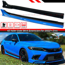 Extensão de saia lateral de 2 tons para 2022-2025 Honda Civic Yofer V2 Boost azul pérola comprar usado  Enviando para Brazil