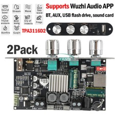 Módulo amplificador de potência 2 peças ZK-1001U 100W mono Bluetooth áudio AUX TPA3116D2 comprar usado  Enviando para Brazil