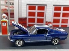 Usado, 1967 67 Shelby GT-500 Mustang azul com listras brancas capô de abertura 1/64 comprar usado  Enviando para Brazil