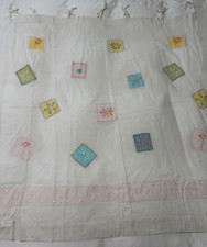 Usado, Pottery Barn Kids 3 cortinas florais semi transparente caprichoso patchwork meninas 43x42 comprar usado  Enviando para Brazil