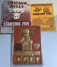 Usado, 1997 NBA Hoops Chicago Bulls 23KT CARTÃO DOURADO Começando 5 - Jordan Pippen Rodman comprar usado  Enviando para Brazil