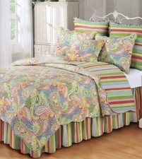 Conjunto de edredom padrão acolchoado paisley reversível C&F Home completo/queen comprar usado  Enviando para Brazil