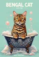 Bengal cat bath for sale  DUNSTABLE