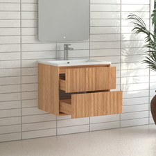 Wall mounted bathroom for sale  Walnut