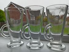Glass latte mugs for sale  HEREFORD