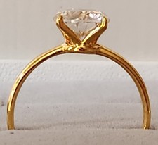 Bague solitaire carats d'occasion  Le Mans
