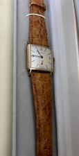 Elgin vintage elegante 10K, deslumbrante mostrador marrom, com pulseira de couro genuíno 20M, usado comprar usado  Enviando para Brazil